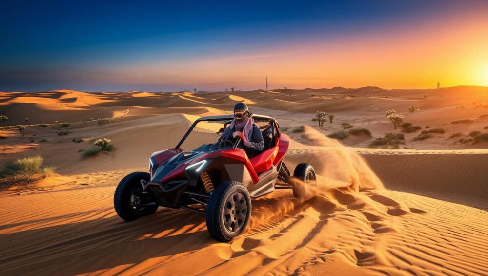 Budget friendly dune buggy tour in Dubai desert